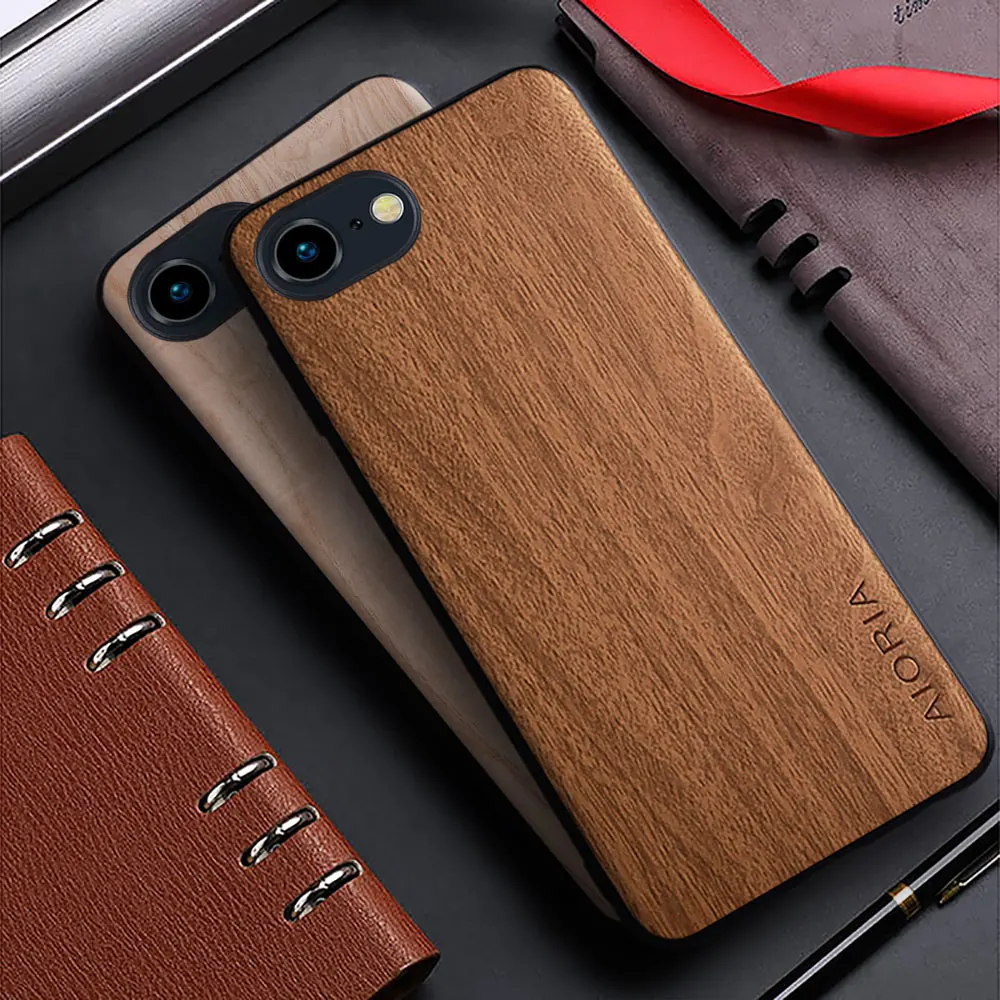 Bamboo Pattern Leather Back Cover – Stylish Wood-Inspired Case