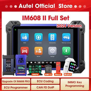 Autel IM608 II Pro MaxiIM 608 풀 키 프로그래머, OBD2 스캐너, IM608II 자동차 진단 도구, IMMO 키 프로그래밍, PK IM508 IM508S