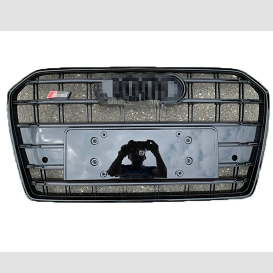 

For Audi A6 C7PA 2016 - 2018 Car-Styling Accessories Car Front Grill Black Car Front Bumper Grille Grill