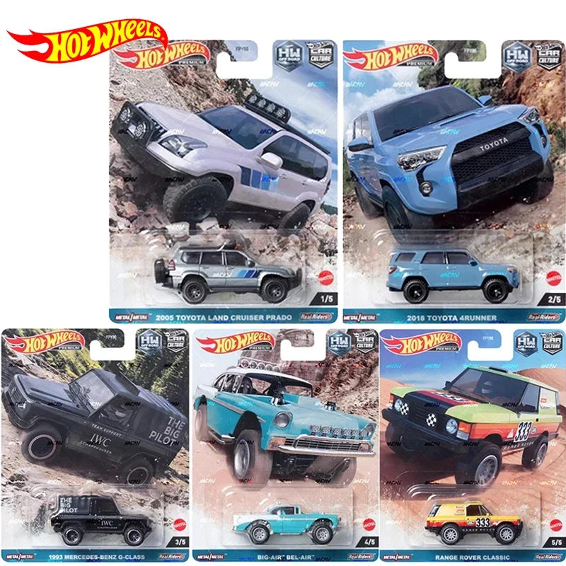 Originele Hot Wheel Car Culture Modellen Off Road Toyota 4 Runneerer Land Cruiser Benz G-Klasse Legering Speelgoed Voor Jongens Premium Auto