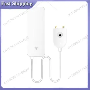 -ABDH Tuya Zigbee Smart Water Leak Sensor Water Overflow Level Detector Security Alarm System Flood Leakage Sensor 1