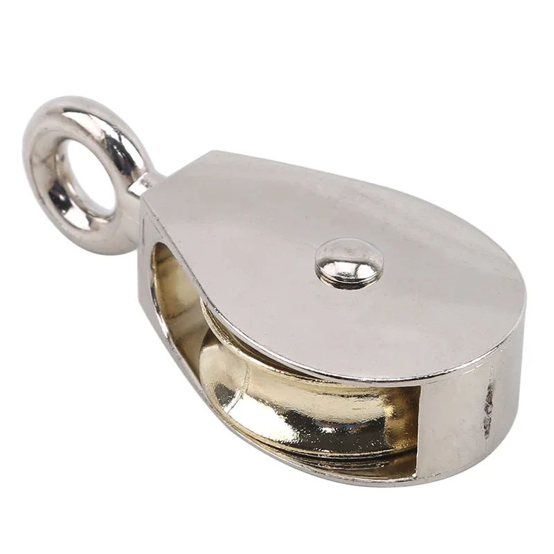 Fixed Pulley 36mm Metal Sheave Zinc Alloy Single/Double Mini Crown Block And Tackle Lifting Wheel For DIY