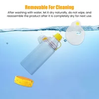 Aerochamber MSK pour enfant et adulte, chambre d'inhalation pour asthme, atomiseur, réservoir de nébulisation à air comprimé 6