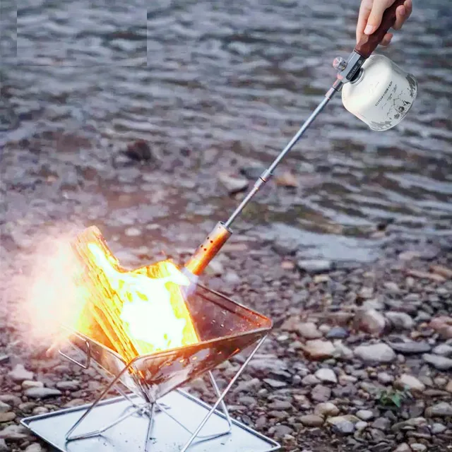 Családi Grill Spray -Pisztoly Kézi Hosszú Gáz Sprinkler Fa Faszén Öngyújtó