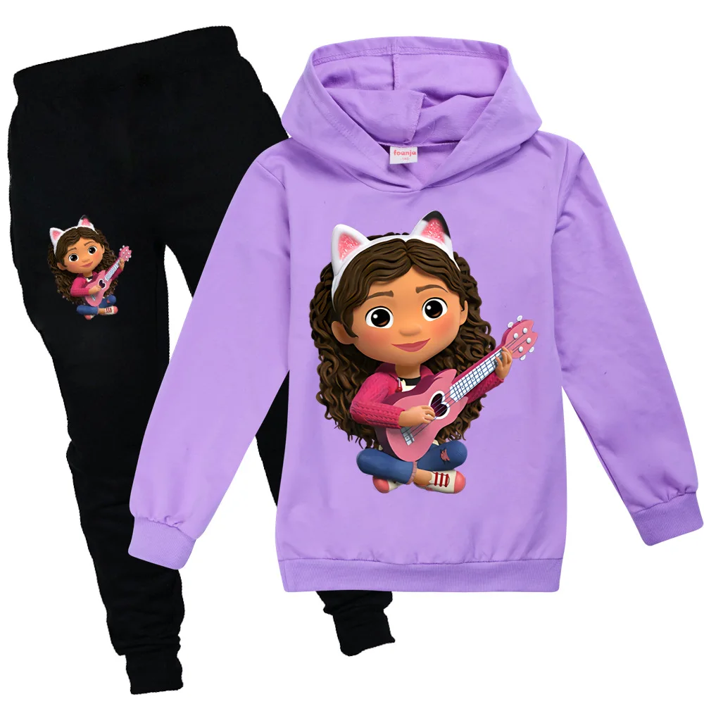 

Gabbys Dollhouse Hoodie Kids Gabby Cats Hoodies Jogging Pants 2pcs Sets Toddler Girls Boutique Outfits Baby Boys Tracksuits