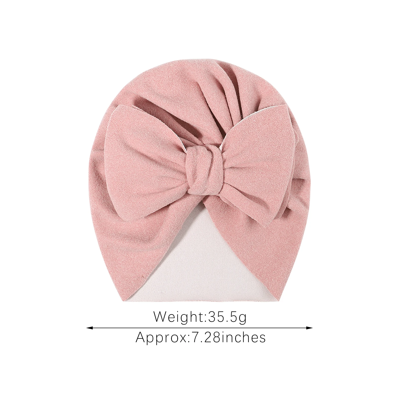 모조 알파카 솜털 나비 매듭 모자, 터번, 용 부드러운 비니 머리띠, 액세서리, 1PC