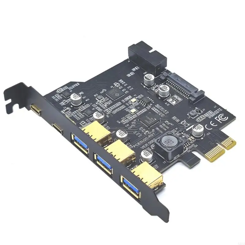 A52B Super-Fast USB 3.2 Gen1 PCIe Card Type C USB PCI-E PCI Adapter