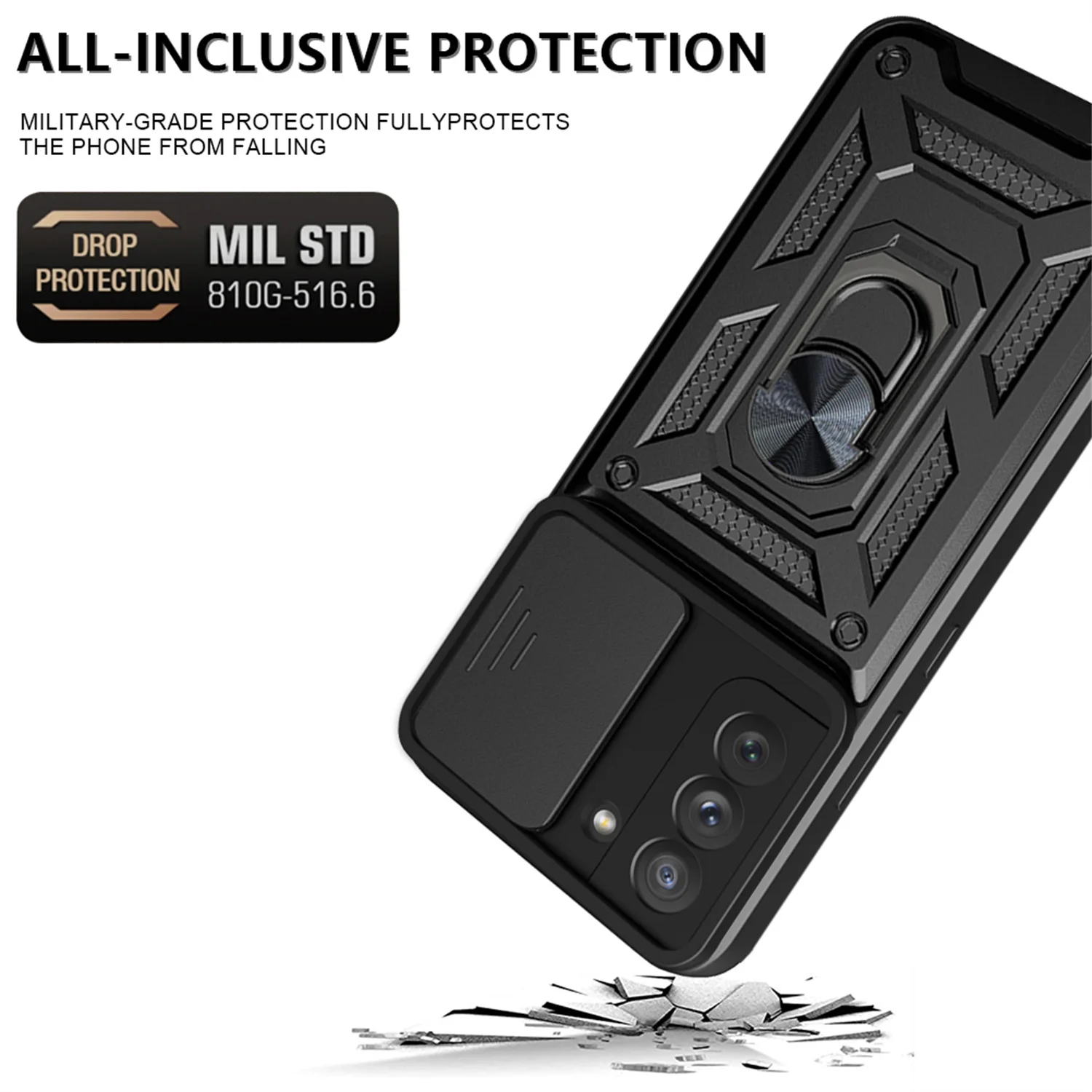 Premium Magnetic Car Phone Holder Case - Shockproof Armor Design