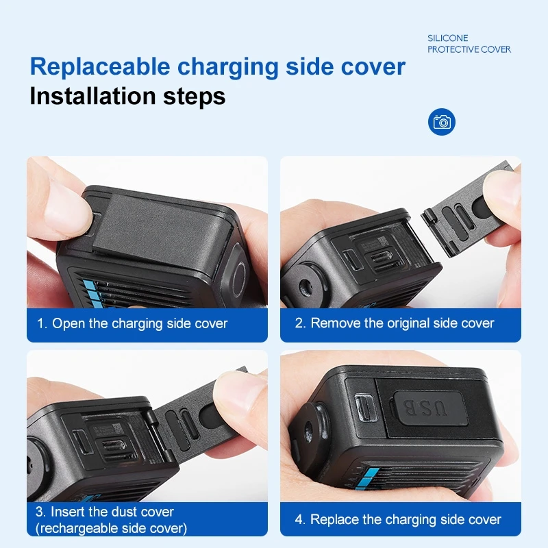 For GoPro HERO 2024 Side Interface Door Cover  Replacement Parts