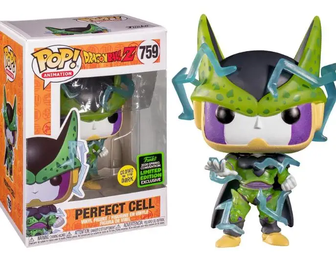 Funko Pop Dragon Ball Z Perfect Cell #759 Vegeta Trunks Action Figure Toys Collection Bambole Regali Per Bambini