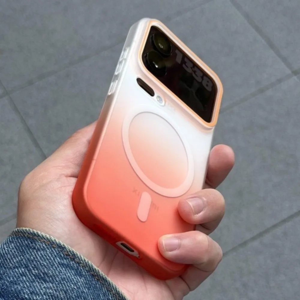 Gradient Clear Matte Thin Magnetic Cover