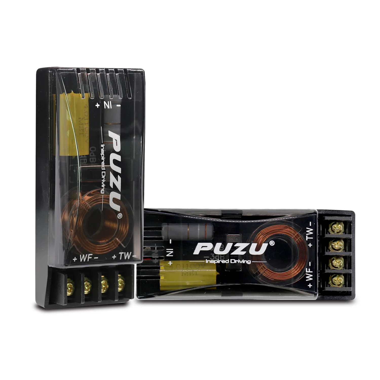 PUZU PZ-6509S 6.5 Inch Glass Fiber Sound Cone Car Audio Two Frequency Set Speaker 180W Maximum Output Power