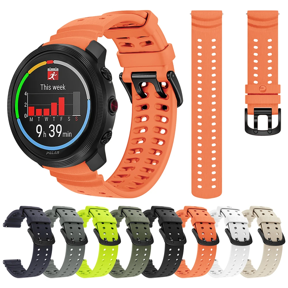 22mm Silikonarmband für POLAR Vantage M3 V3 M M2 1:1 Armband für POLAR Grit X2 Pro Titan GritX Sportband Armband