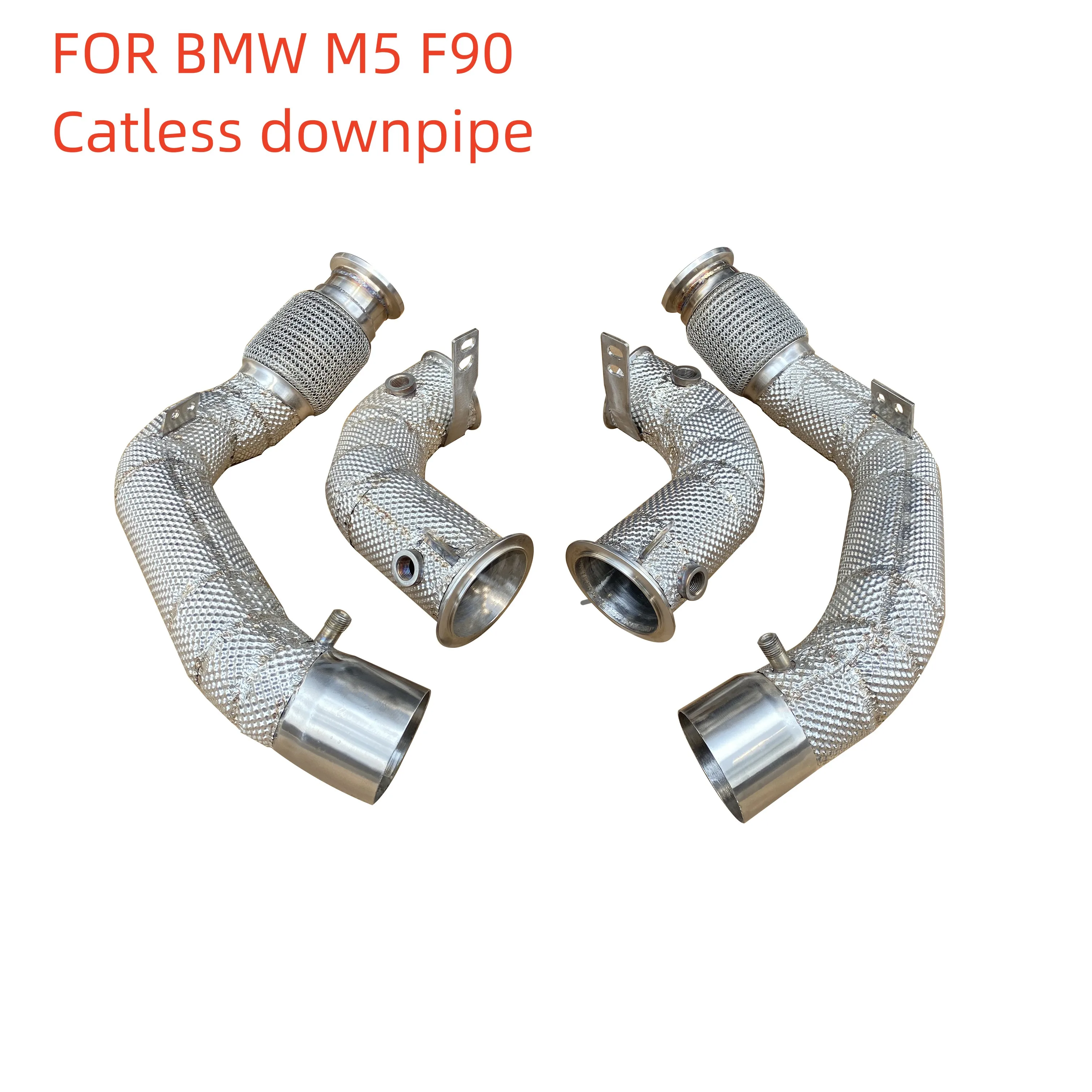 ฉนวนกันความร้อนไหลโดยตรง, สำหรับ BMW M5 M6 V8 F90 M8 4. 4 T หัวท่อไอเสียประสิทธิภาพสูง 1