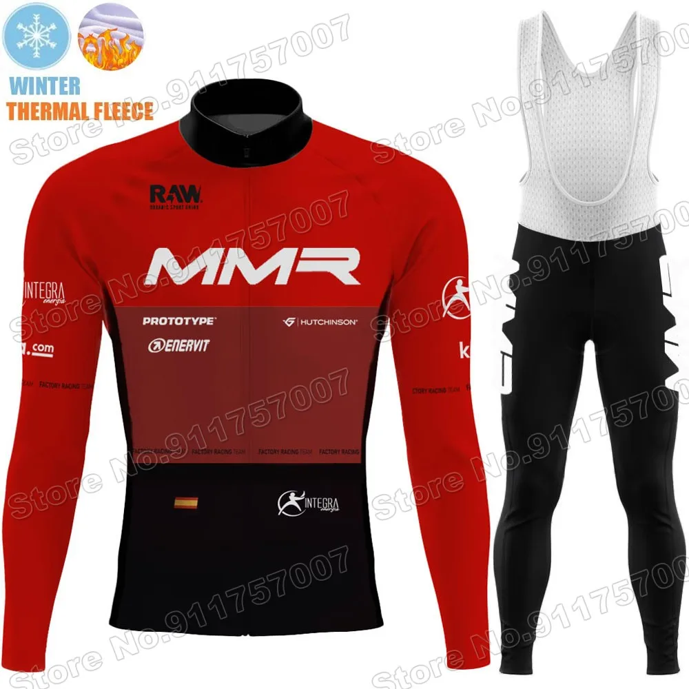 Description Picture 2 of item2022 MMR Cycling Jersey Set Winter Cycling Clothing Road Bike Thermal Jacket Suit Bicycle Bib Tights MTB Maillot Ciclismo Ropa