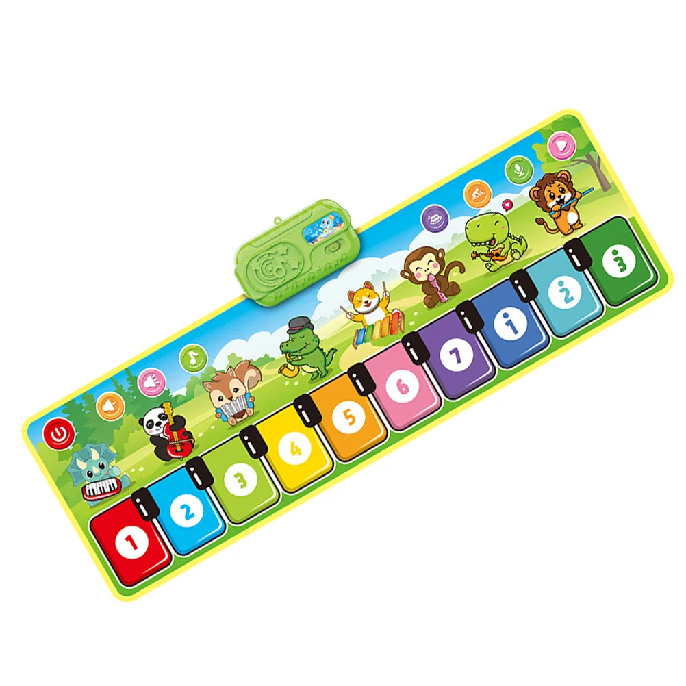 

Children's Learning Games Piano Mat Toy Children’s Toys Education Activity Carpet Blanket for Kid Number Pedal Keyboard Pvc
