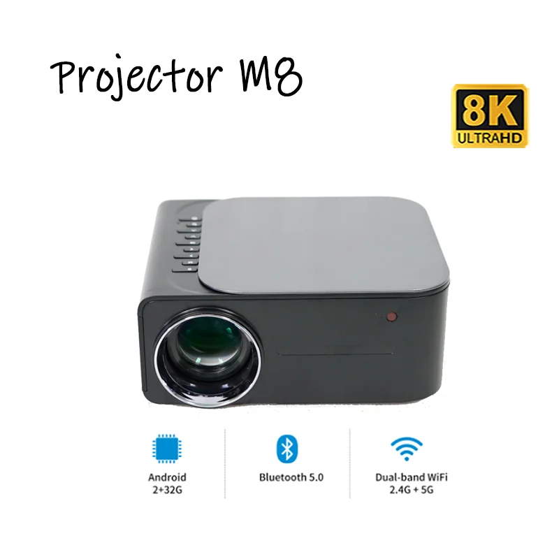 Projetor-Android-port-til-para-Home-Theater-Projetor-8K-Full-HD-HDR10 ...