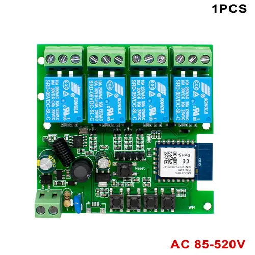 Tuya Relay 4CH Smart Home Switch Module 5V 12V 32V 220V RF 433 Radio Remote Control Work With Alexa Google Home - Image 7