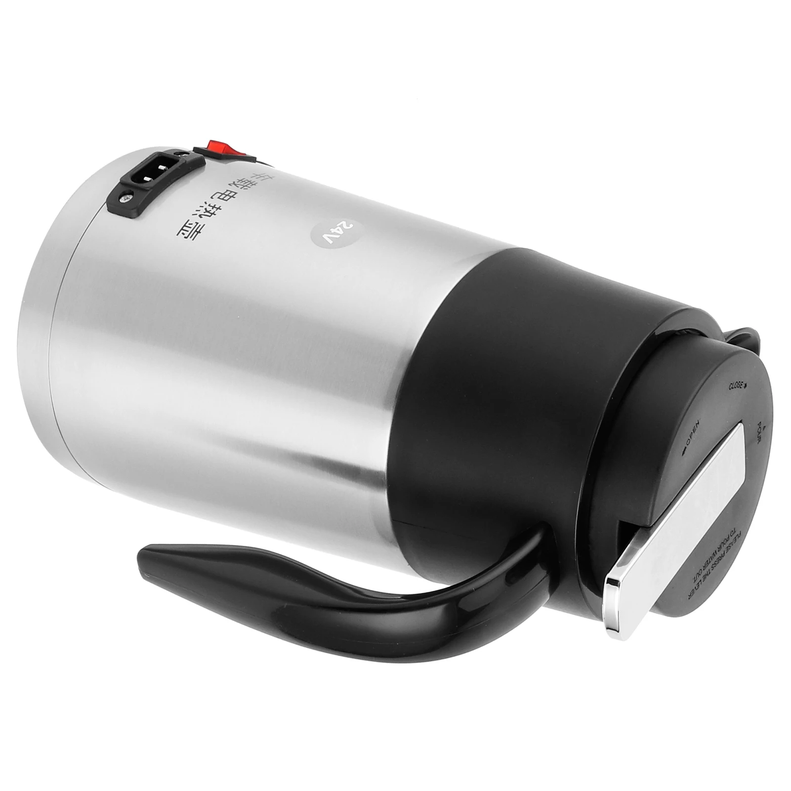 Description Picture 4 of item1200ML 24V Electric Heating Cup Kettle Stainless Steel Water Heater Bottle for Tea Coffee Drinking Travel Car Truck Kettle