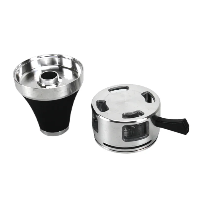 High Qulity Metal Hookah Charcoal Holder Kit with Hookahs Bowls Tobacco Heater Narguile Shisha Complete for Smoking Accessories