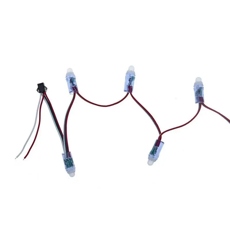 A74E-1500Pcs 12Mm WS2811 풀 컬러 LED 픽셀 라이트 모듈 DC5V IP68 방수 RGB 2811 1903 IC 디지털 LED 크리스마스 조명