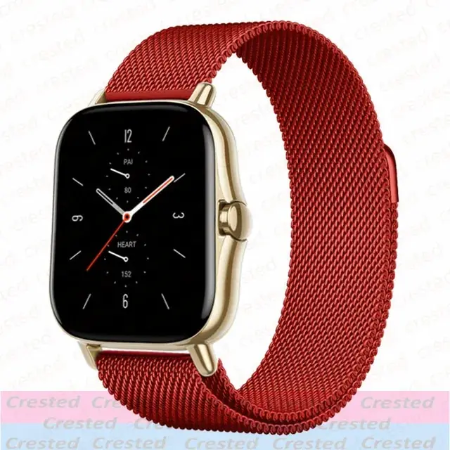 Sleek Milanese Metal Watch Bracelet - Adjustable 20mm/22mm Band