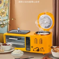 Multi-function breakfast machine four sandwich toast furnace machine combination Fried rice cooker pot roast Turkey toaster oven 2