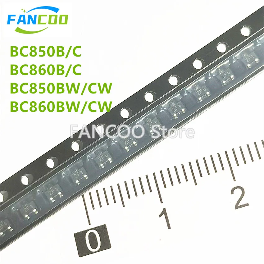 

100pcs NEW Original BC850C SOT-23 2G BC860C 4Gt 45V 100mA BC850 BC860 BC850CW BC860CW SOT-323 2G 4G 2F 4F 2FW 4FW