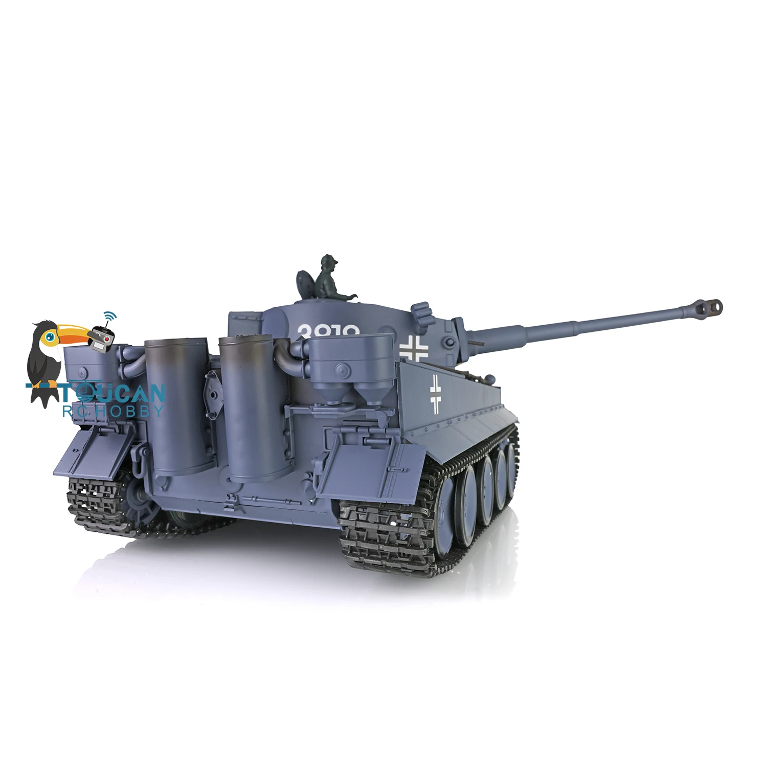1/16 HENG LONG TK7.0 German Tiger I RC Tank 3818 IR Battle BB Airsoft Smoke Effect 4