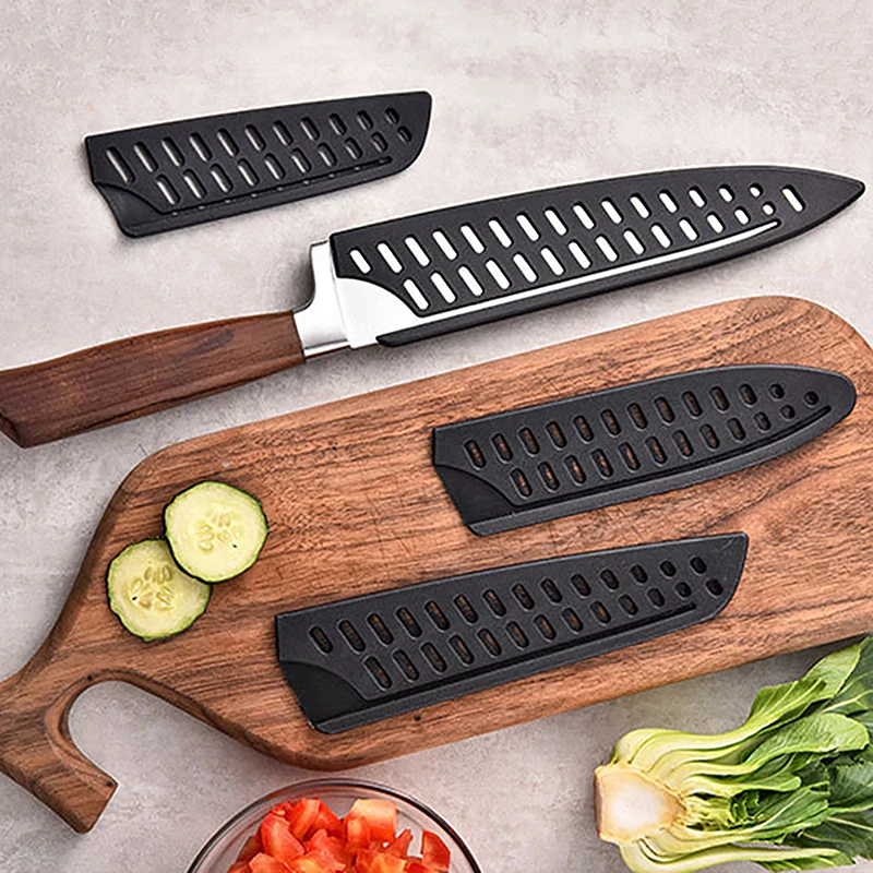 Kitchen Knife Sheath Plastic Knife Covers Blade Protector Cover Edge Guards Case Kitchen Accessories