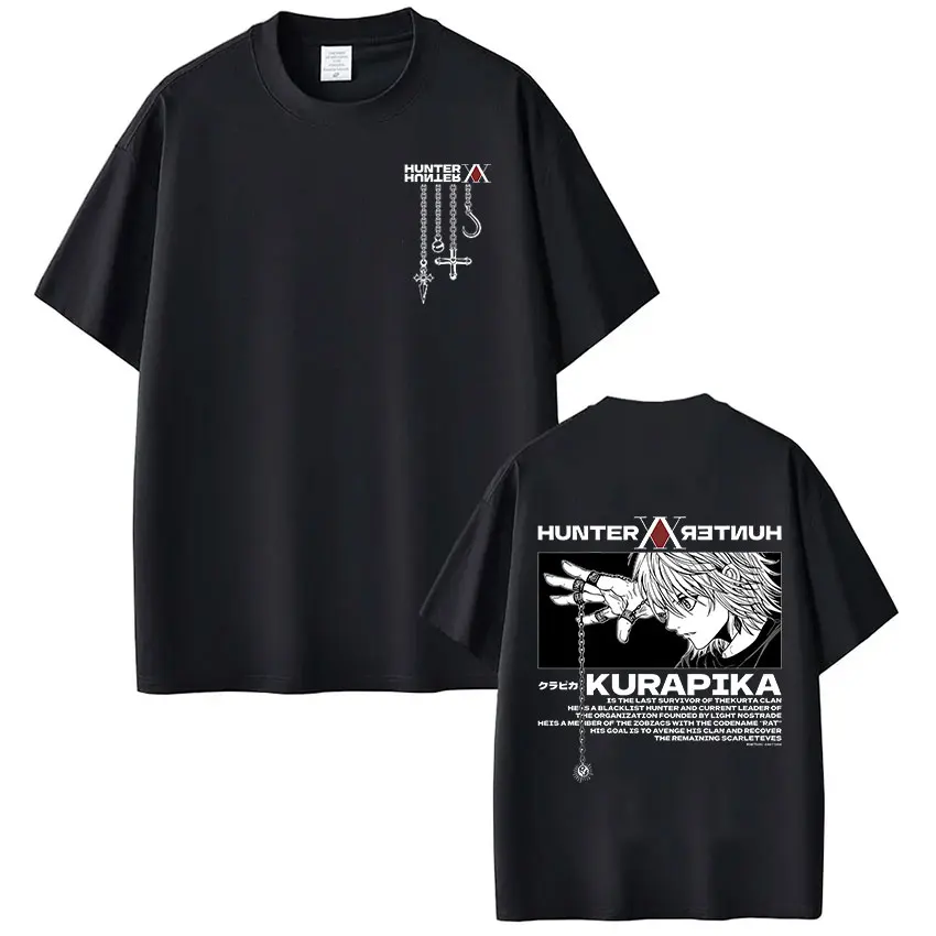 Japanese Anime Kurapika Graphic Oversized Streetwear T-Shirt