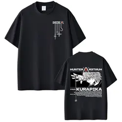 Japanese Anime Kurapika Graphic Oversized Streetwear T - Shirt - XS (Black)