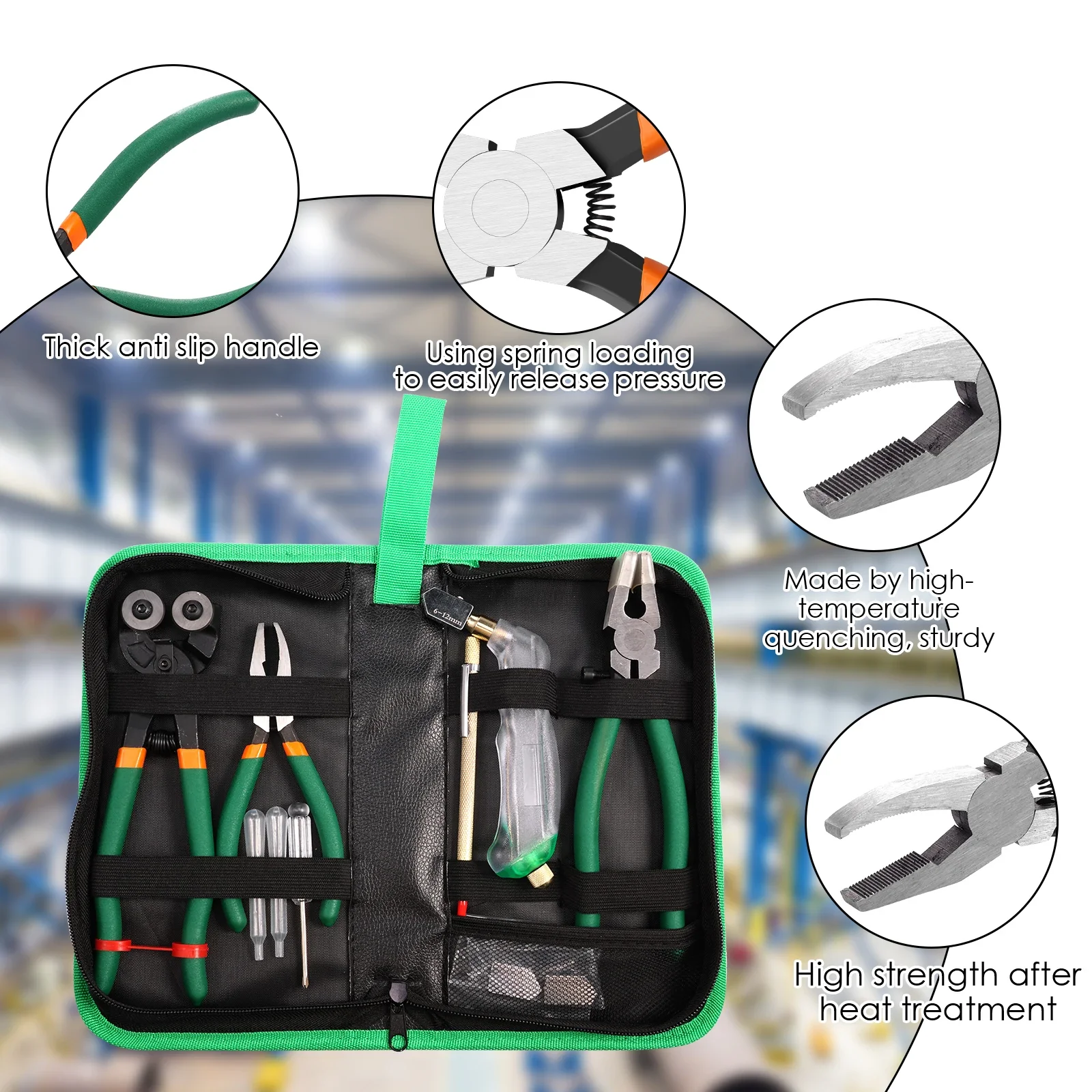 Glass Tile Nippers Mosaic Cutter Pliers Glass Cutting Tool for Glass Tile Nippers Curved Jaws Smooth Cutting Tile Cutter Pliers