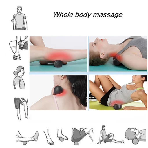 Massage Ball Set EPP Mini Foam Roller Peanut Ball High Density EPP Yoga Pilates Muscle Pain Relief
