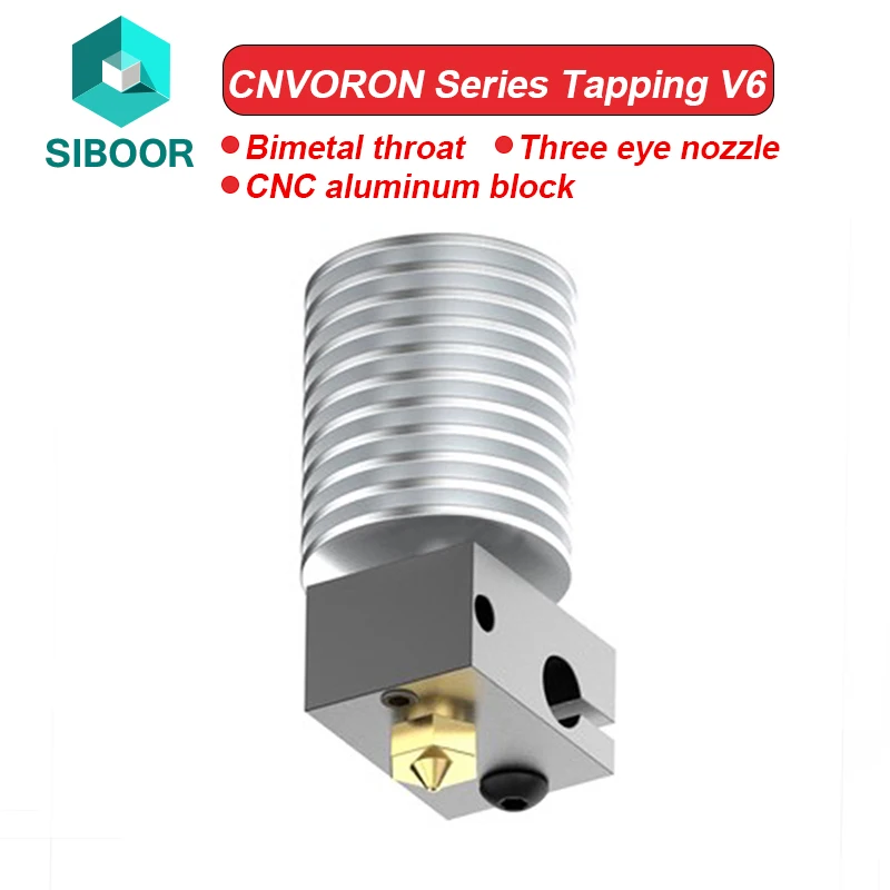 VORON 0.1 2.4 V6 핫엔드 홀 매칭 다곤 교체 핫엔드 키트, 바이메탈 스로트 0.4mm + 3 홀 노즐, 3D 프린터 부품 AliExpress
