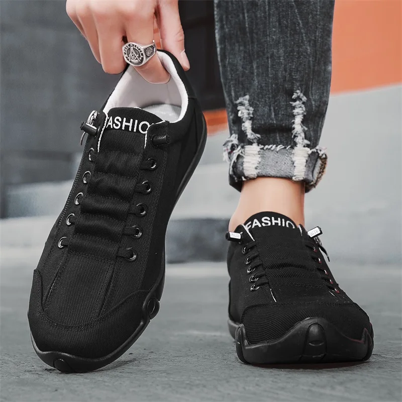 Canvas Shoes Men Spring Designer Sports Soft Sole Breathable Casual Shoes Luxurious Trendy Casual Driving Shoes for Lazy People 5