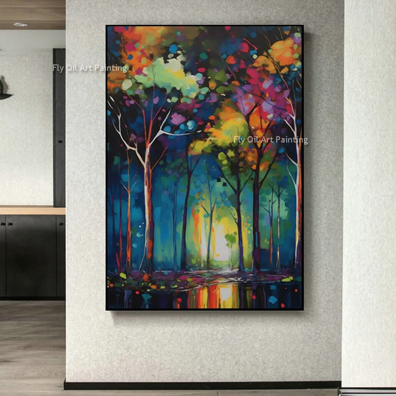 

Картина маслом на холсте «дерево», 100%