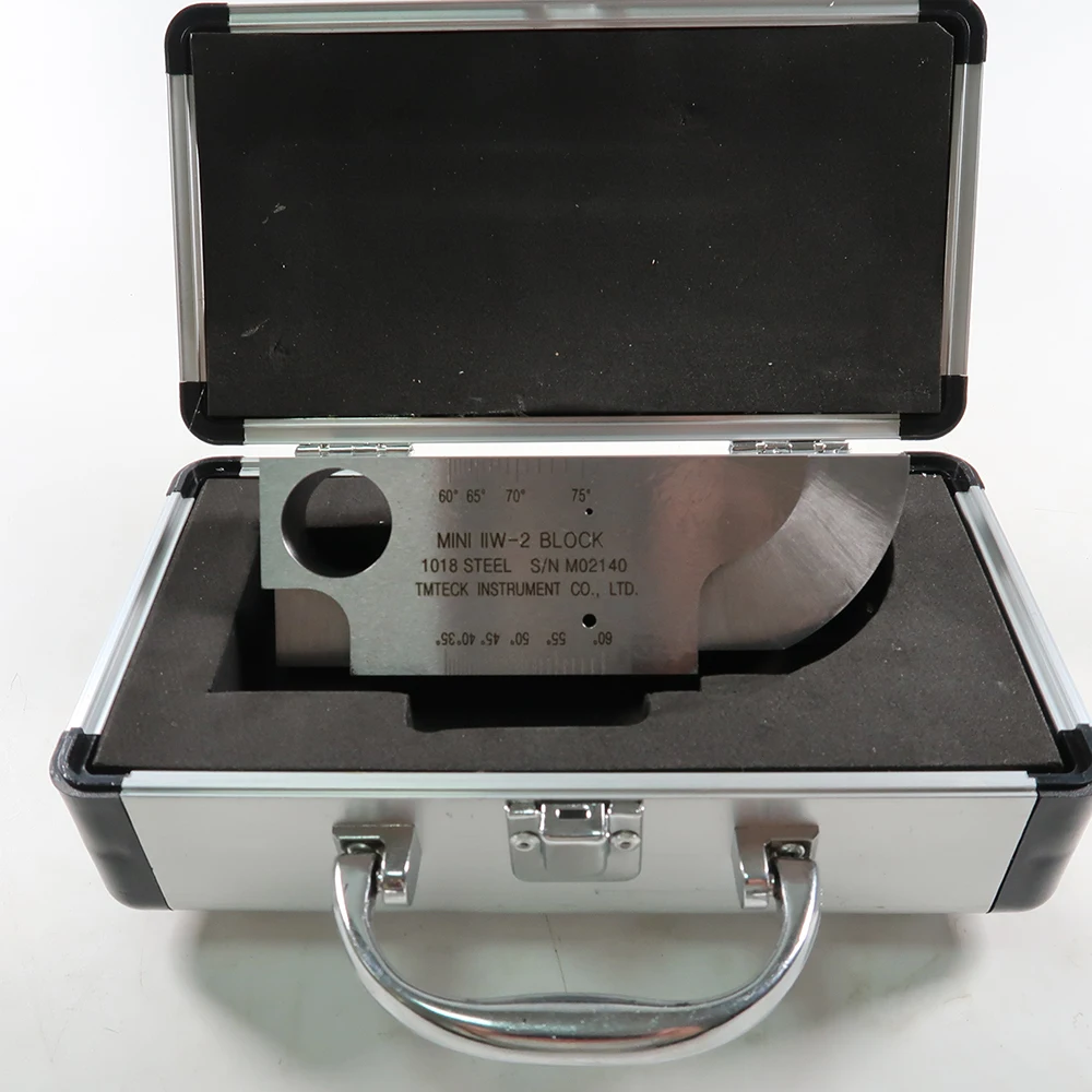 Mini IIW INCH type test block 1018 Steel Calibration Block