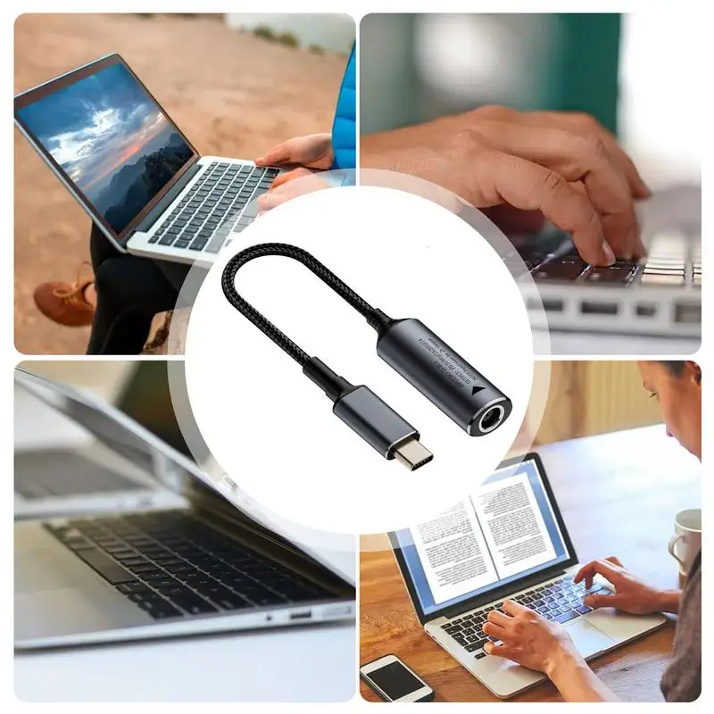USB C타입-DC 케이블, 노트북 Pd 충전기, DC 암 입력, USB C타입 수 편조 어댑터 케이블, 야외 테스트 스튜디오 및