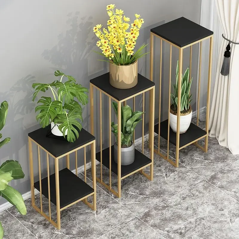 Konsolen tische nordische Schmiedeeisen Blumentopf Rack Wohnzimmer einfache Balkon nach Hause grüne Blumen regal Regal Pflanze Mueble Salon