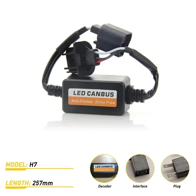 Gek Winkelen Error Canceller voor H7, Auto Dashboard LED Decoder voor Canbus Bus Decoder voor H7 DC