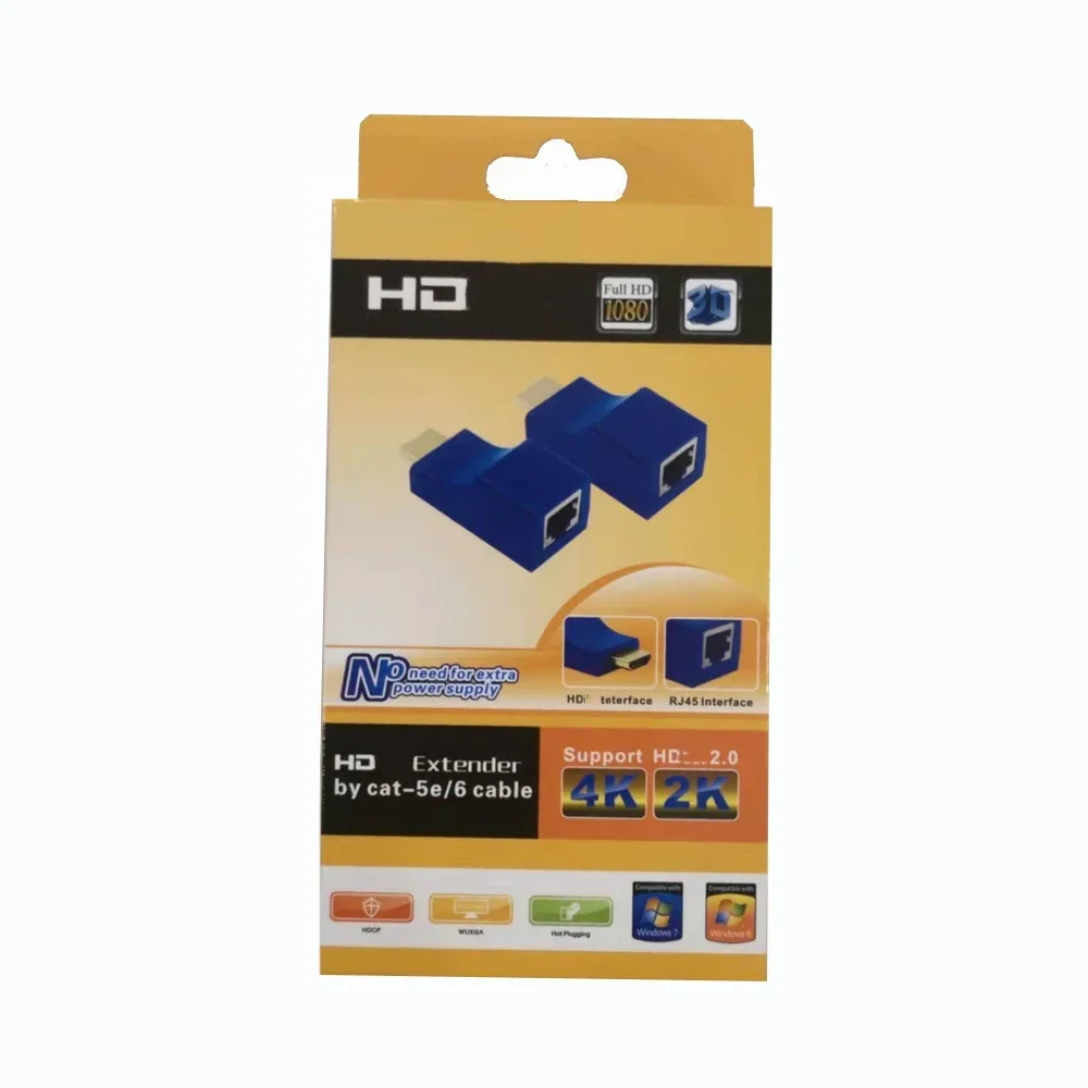 1080P HD 4K HDMI Extender RJ45 Ports Network 30M HDMI to RJ45 Over CAT5e / 6 UTP LAN Extender Cable hdmi cable