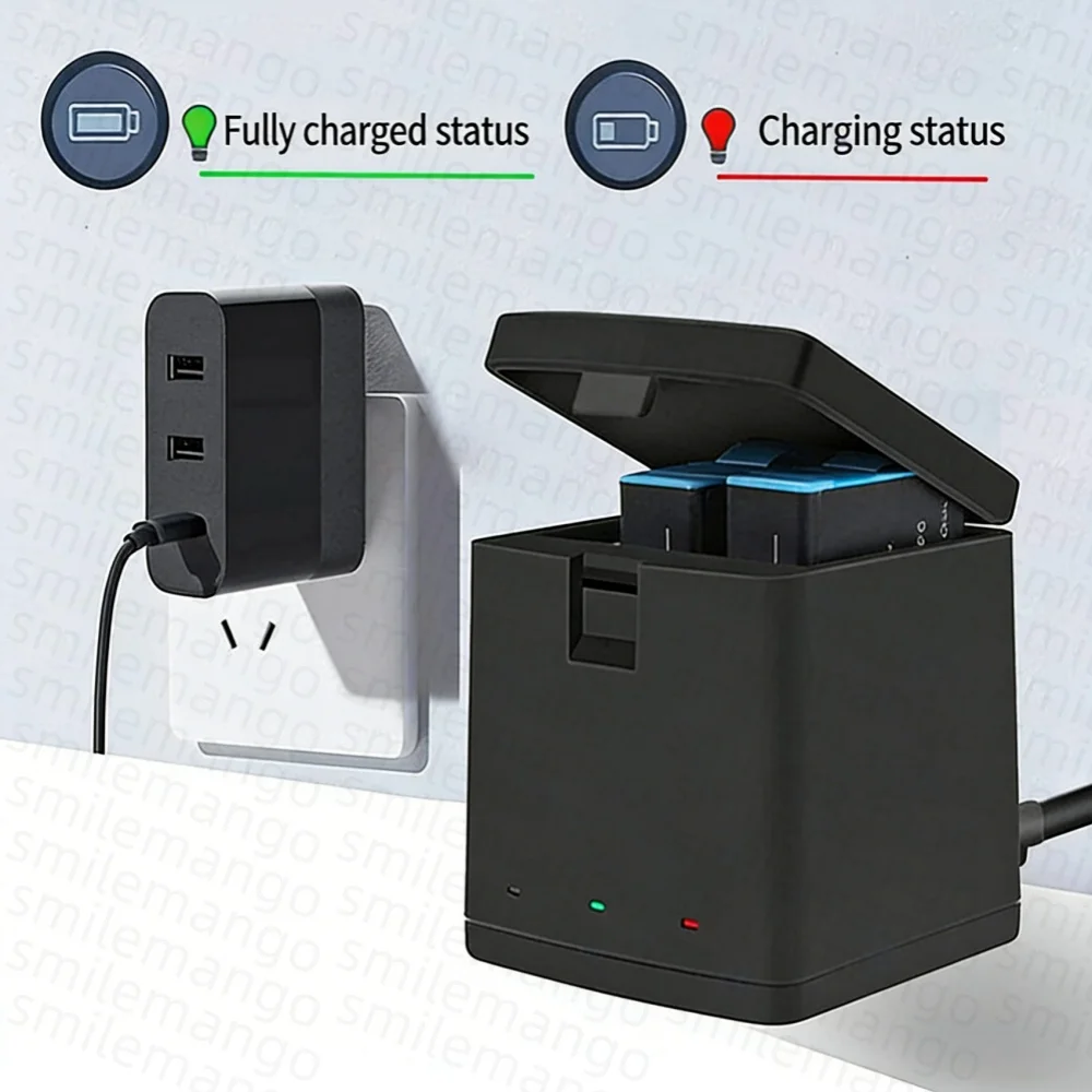 Lot de 1 à 5 Batteries et Chargeur pour GoPro Hero 9/10/11