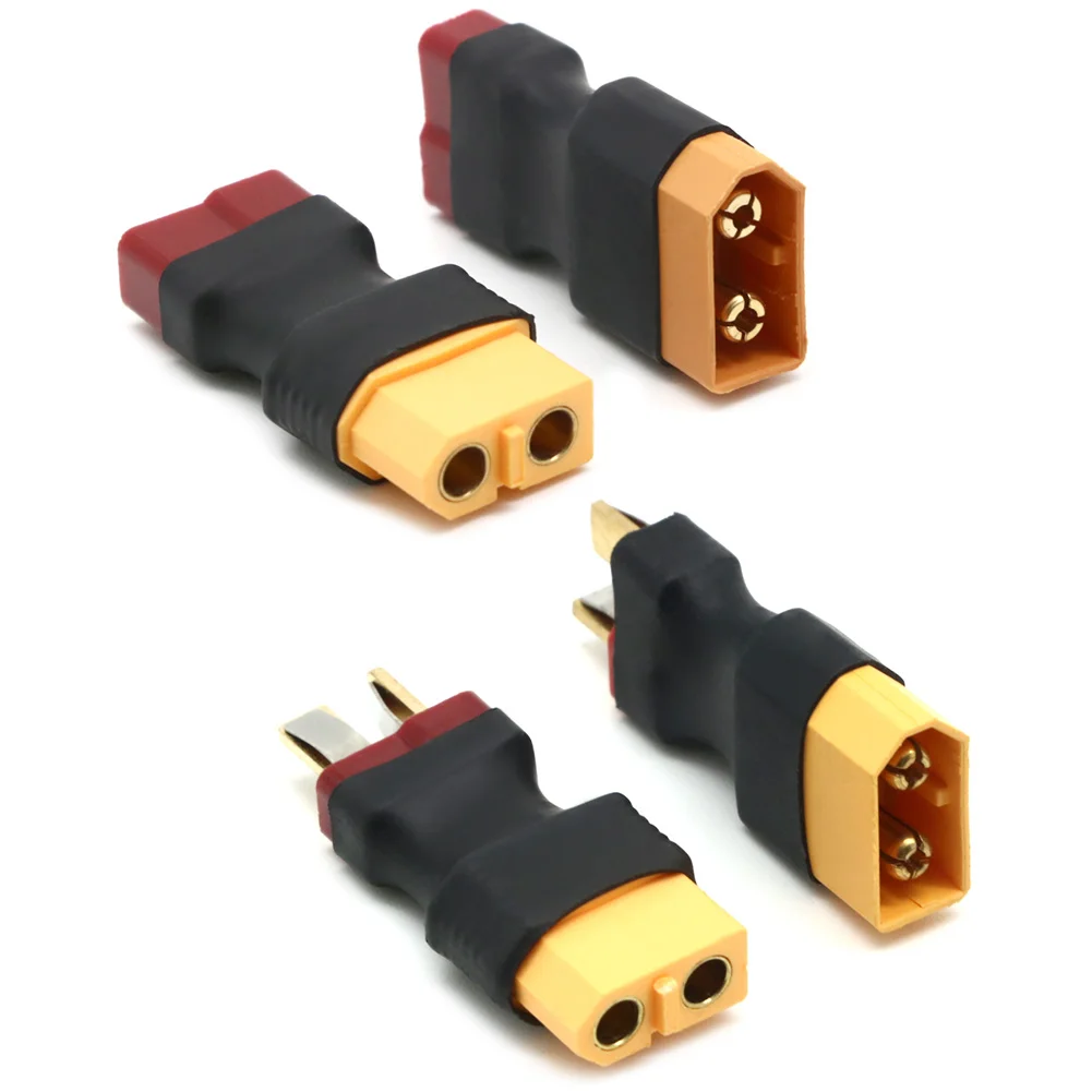 1pcs T Male Plug to XT60 Male / T Female Plug to XT60 Female Adapter For RC Helicopter Quadcopter LiPo Battery Plug Connector 4