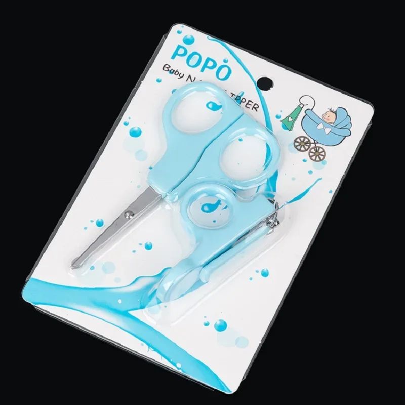 Practical Clipper Trimmer Baby Nail Care Set New Lovely Baby Scissors Shear Blue Pink Convenient Nail Cutter