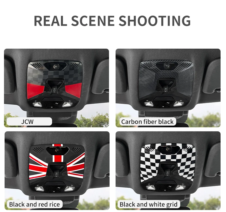 Reading Light Frame Trim Cover For Mini Cooper F65 F66 E/SE J01 EV Aceman J05 U25 Countryman ABS Car Interior Decor Accessories