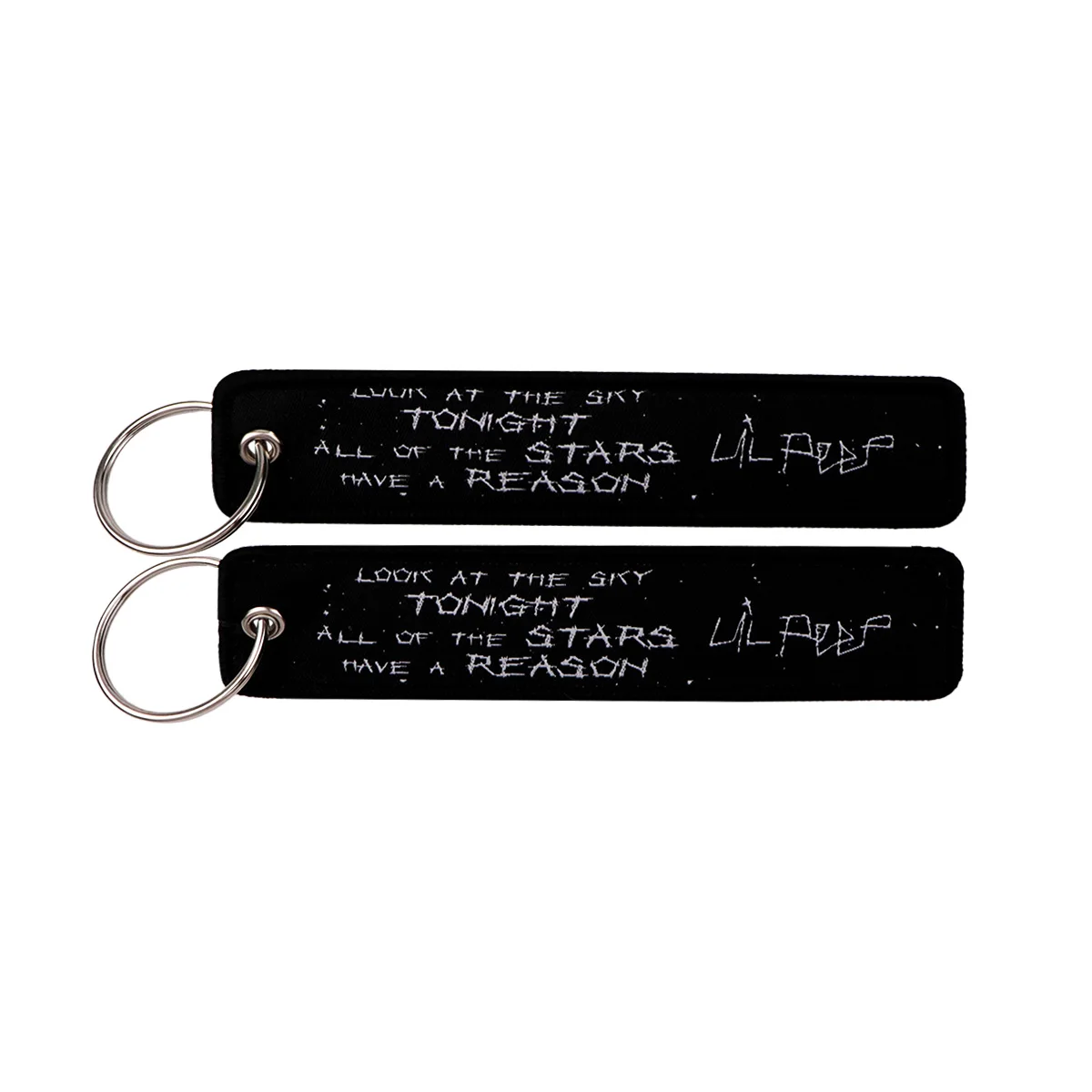 Humorous Embroidered Keychain - Key Ring Holder Accessory and Gift