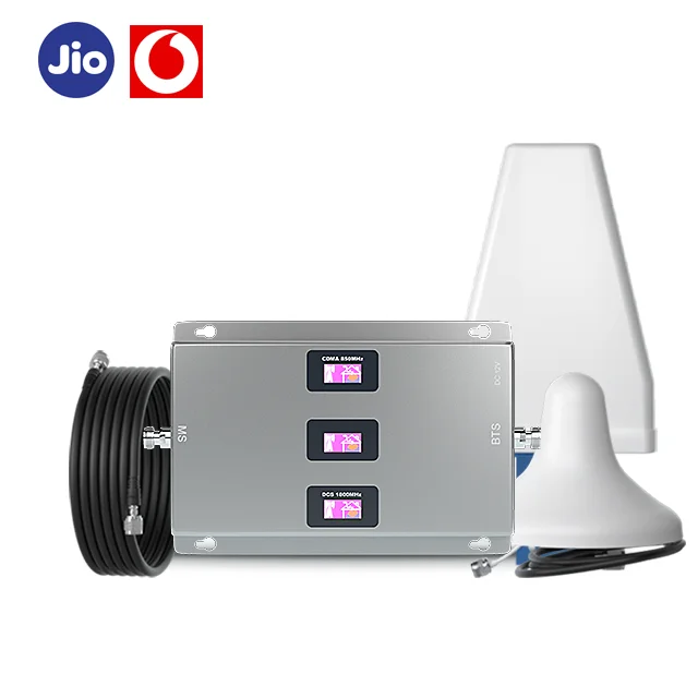 

tri band 850 1800 2300mhz signal booster repeater 3g 4g mobile phone signal amplifier cellphone signal booster