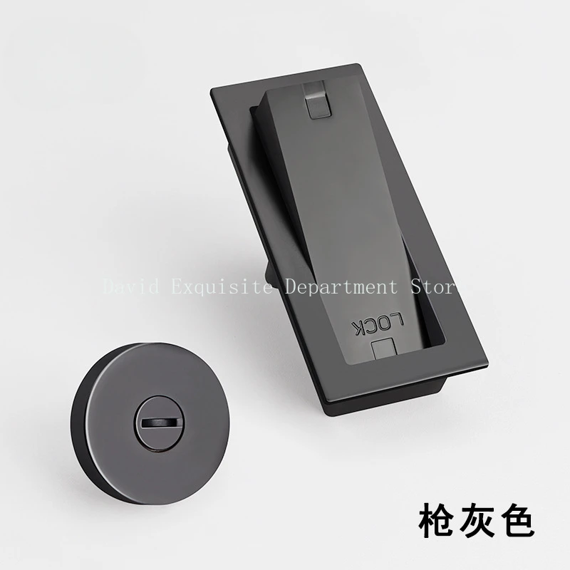 Barn Sliding Door Lock Indoor Sliding External Padlock New Chinese Style Built-in Wooden Kitchen Ghost Door Lock
