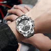 2psc high-end fashionable and handsome quartz watch, comfortable to wear, is the first choice for men's gift giving 2